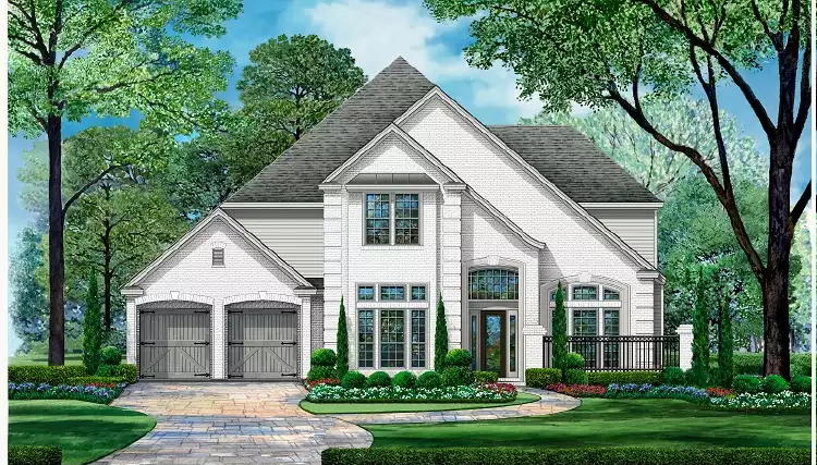 image of french country house plan 6464